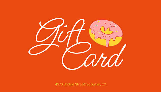 Restaurant Gift Certificate Variety