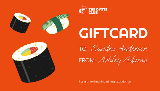 Restaurant Gift Certificate Variety