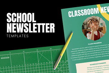 Vibrant School Newsletter Templates