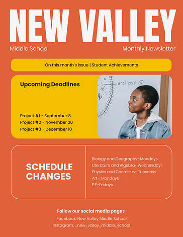 Яркие шаблоны школьной рассылки