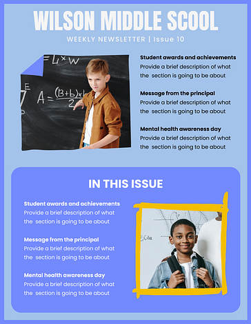 Яркие шаблоны школьной рассылки