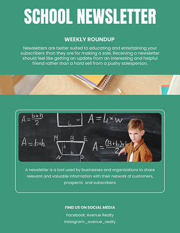 Яркие шаблоны школьной рассылки