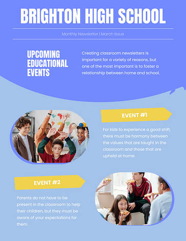 Яркие шаблоны школьной рассылки