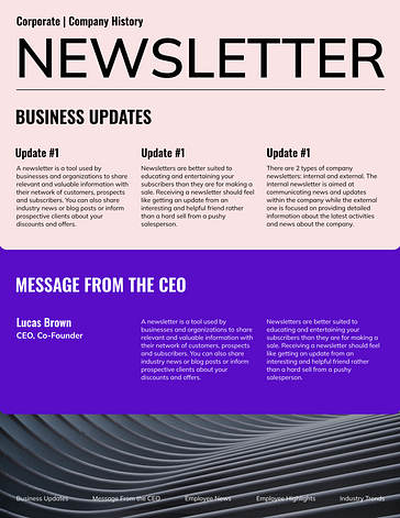 Modèles de newsletter pratiques