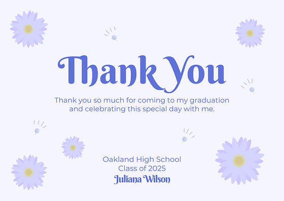 Thank You Card Templates