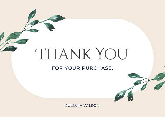 Thank You Card Templates