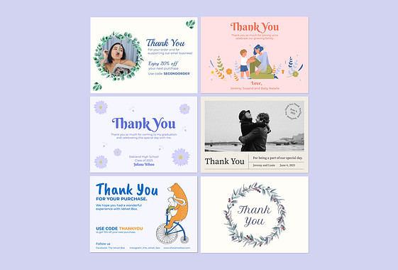 Thank You Card Templates