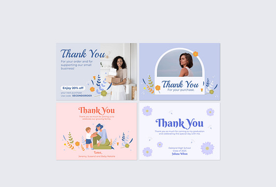 Thank You Card Templates