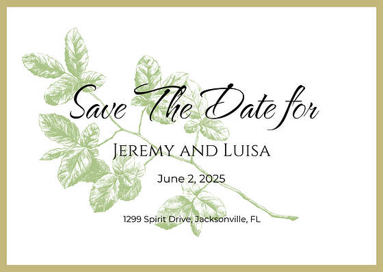 Save the Date Card Templates