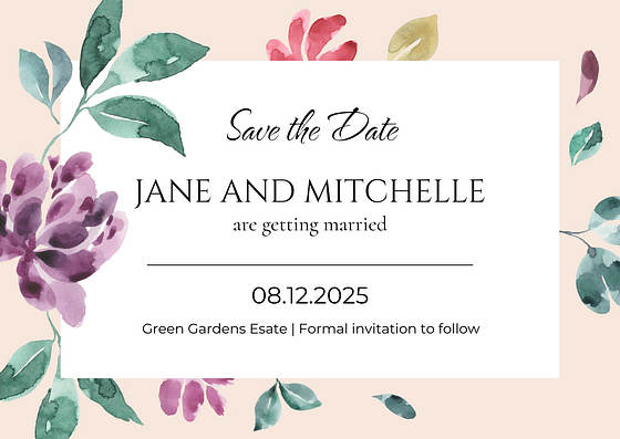 Save the Date Card Templates
