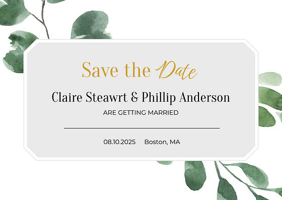 Save the Date Card Templates