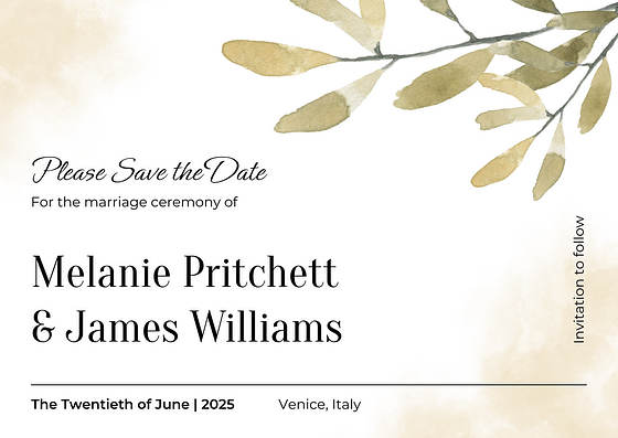 Save the Date Card Templates