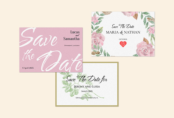 Save the Date Card Templates