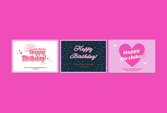 Festive Birthday Cards