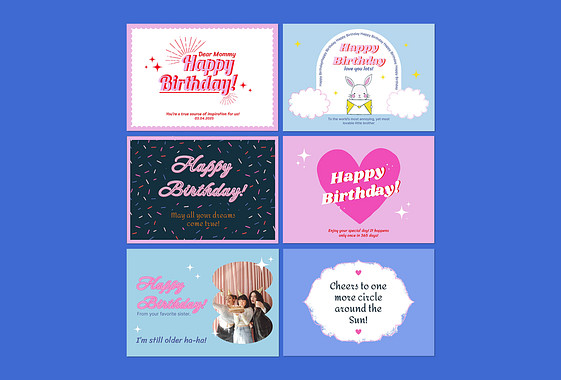 Festive Birthday Cards