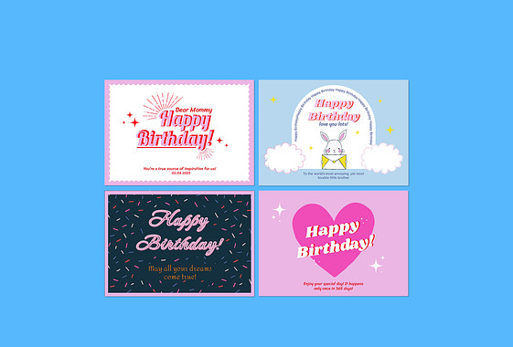 Festive Birthday Cards