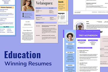 Education Industry Resume Templates