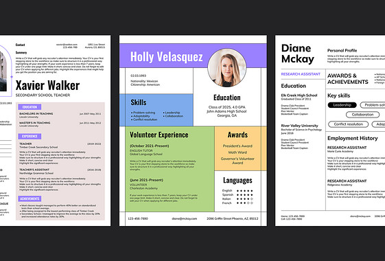 Education Industry Resume Templates