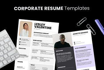 Corporate Resume Templates