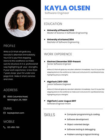 Corporate Resume Templates