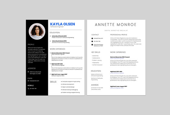 Corporate Resume Templates