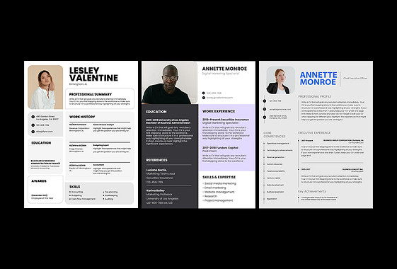 Corporate Resume Templates
