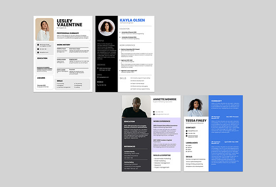 Corporate Resume Templates