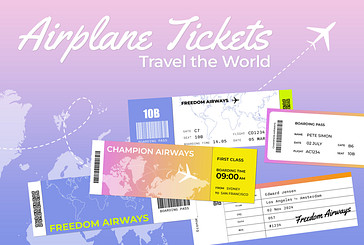 Airplane Ticket Templates