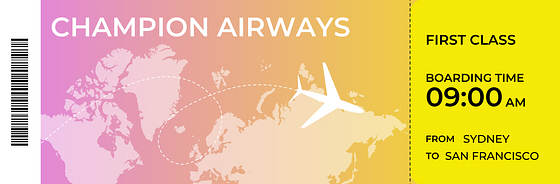 Airplane Ticket Templates
