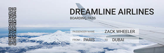 Airplane Ticket Templates