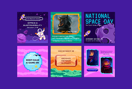 宇宙をテーマにしたプロモーション・セット