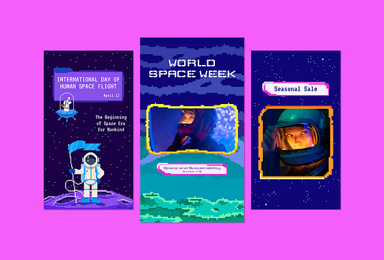 宇宙をテーマにしたプロモーション・セット