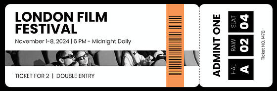 Tickets de cinéma créatifs