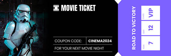 Tickets de cinéma créatifs