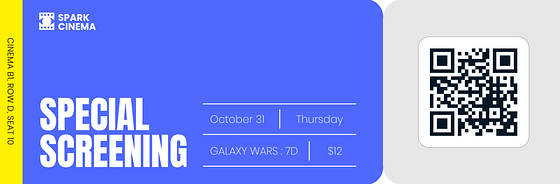 Tickets de cinéma créatifs