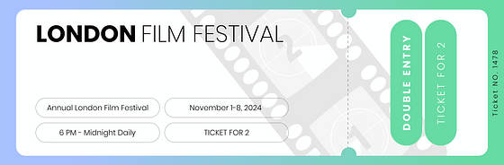 Tickets de cinéma créatifs