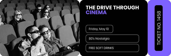 Tickets de cinéma créatifs