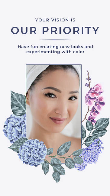 Beauty Salon Floral Visuals