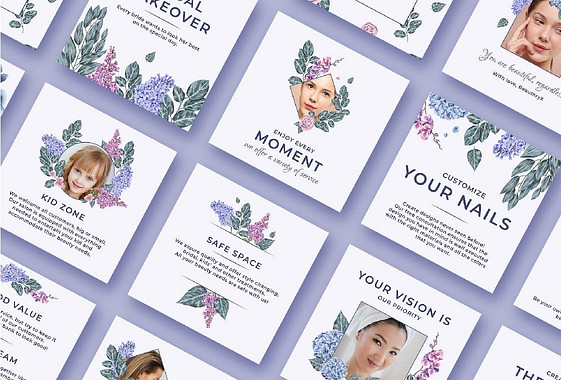 Beauty Salon Floral Visuals