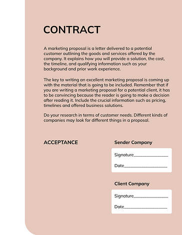 Marketing Proposal Template