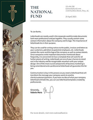 Law Firm Letterhead Template