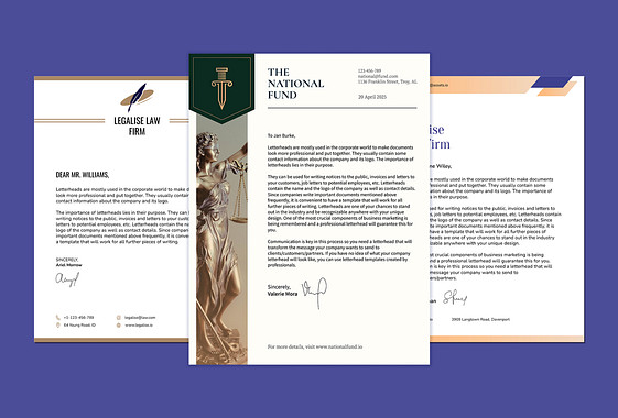 Law Firm Letterhead Template