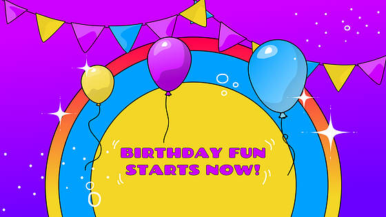 Festive Birthday Presentation