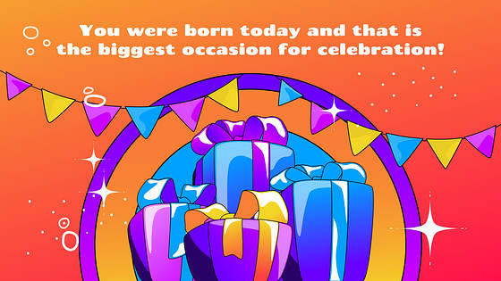 Festive Birthday Presentation