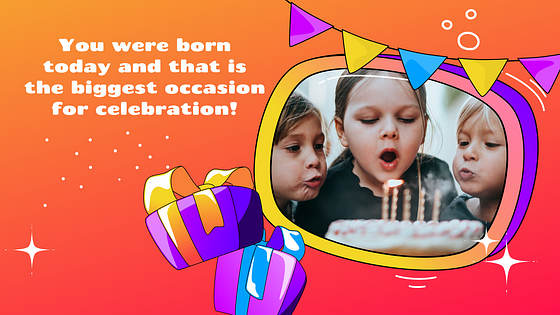 Festive Birthday Presentation