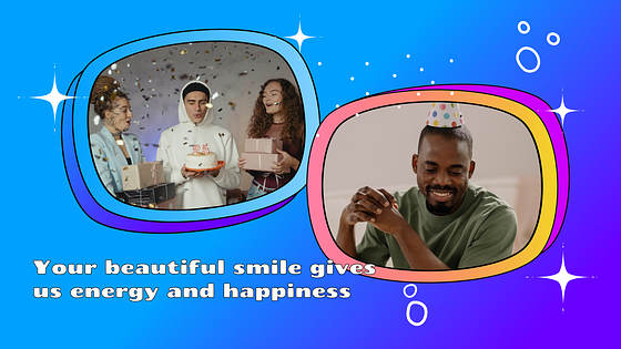 Festive Birthday Presentation