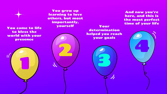 Festive Birthday Presentation