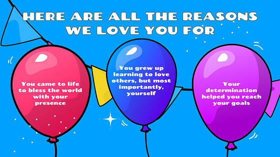 Festive Birthday Presentation