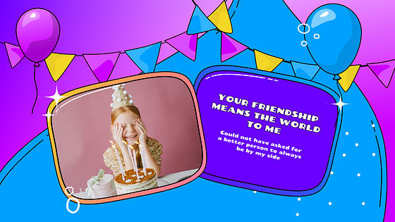 Festive Birthday Presentation