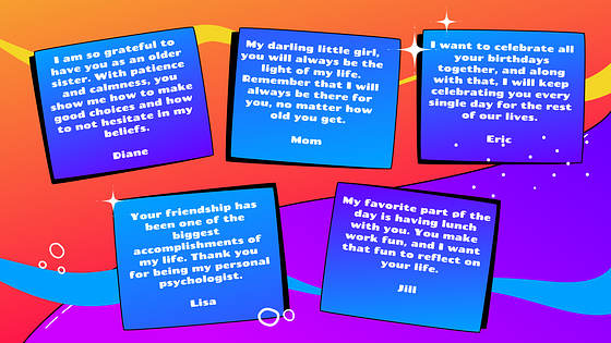 Festive Birthday Presentation